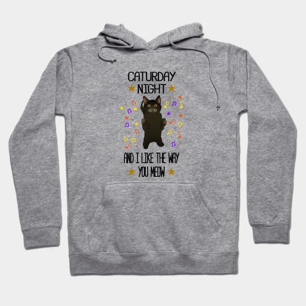 Caturday Night Hoodie by creationoverload
